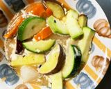 根菜牛丼風甘辛炒め味温野菜サラダ作り方12写真