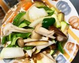 根菜牛丼風甘辛炒め味温野菜サラダ作り方13写真