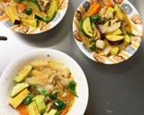 根菜牛丼風甘辛炒め味温野菜サラダ作り方16写真