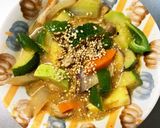 根菜牛丼風甘辛炒め味温野菜サラダ作り方18写真