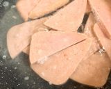 ランチョンミートの甘辛煮(スパムでも♪)作り方3写真