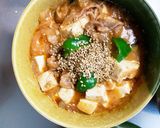 豚こま簡単旨辛炒め味麻婆豆腐茄子作り方21写真