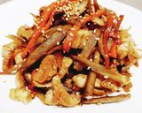 超簡単！鶏ささみとゴボウのきんぴら！！作り方9写真
