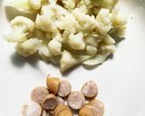 カリフラワーおかずパンケーキ作り方1写真