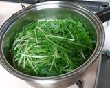 シャキシャキ水菜としらすのおひたしサラダ作り方2写真