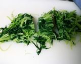 シャキシャキ水菜としらすのおひたしサラダ作り方3写真