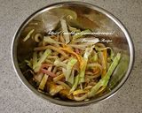 レタスとハムのサラダうどん作り方6写真