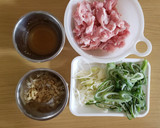 長ネギと豚肉の焦がしじょうゆ炒め作り方1写真