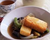 彩り野菜と厚揚げの♡揚げ出し豆腐風作り方8写真