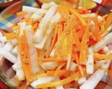簡単！大根とにんじんのシャキシャキサラダ作り方4写真