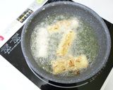 シャキシャキ梅とちくわの磯部揚げ作り方5写真