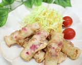 シャキシャキ梅とちくわの磯部揚げ作り方6写真