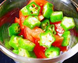 夏にさっぱり☆オクラとプチトマトの酢の物作り方11写真