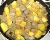 ズッキーニ豚ばらこんにゃく★味噌煮込み作り方8写真