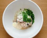 まろやかきび酢で鯖のディップ作り方2写真