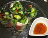 ＜健康レシピ＞野菜たっぷりカラフル生春巻作り方4写真