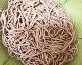 白菜と油揚げのお浸しと生わかめ乗せ蕎麦作り方2写真