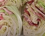 キャベツと豚バラのフライパン蒸し作り方3写真