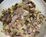 鶏肉とニンニクのトマトパスタ作り方3写真