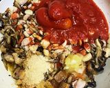 鶏肉とニンニクのトマトパスタ作り方4写真