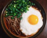 簡単☆温かい☆とろろ蕎麦作り方4写真