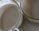 十割そばのそば湯で健康デザート蕎麦プリン作り方1写真