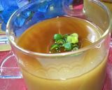 十割そばのそば湯で健康デザート蕎麦プリン作り方3写真