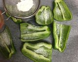 ポリ袋で作る肉詰めピーマン作り方3写真
