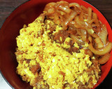 玉ねぎが旨い　そぼろ玉子載せカツ丼作り方11写真