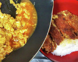 玉ねぎが旨い　そぼろ玉子載せカツ丼作り方10写真