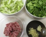 セロリとひき肉炒め作り方2写真