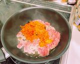 簡単! 豚ひき肉で豚キムチ風 そーめん作り方1写真