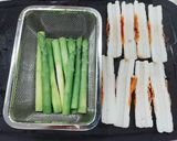 アスパラのちくわボートチーズ焼き♬作り方1写真