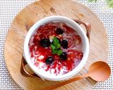 簡単朝食★黒酢がけオーバーナイトオーツ作り方4写真