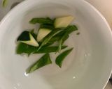 お一人様レンジ洋風ウスター梅照味豚平焼風作り方8写真