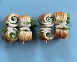 大葉とチーズくるくる竹輪巻作り方6写真