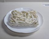冷凍うどんde明太クリームうどん♪作り方1写真