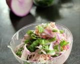 大葉と赤大根とサラダフレーク簡単サラダ作り方5写真
