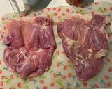 簡単　鶏モモ肉の燻製作り方1写真