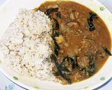 牛すじとほうれん草のスパイスカレー作り方12写真