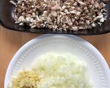 鶏ひき肉と豆腐・キノコの照り焼きつくね☆作り方3写真