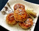 鶏ひき肉と豆腐・キノコの照り焼きつくね☆作り方12写真