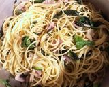 ベーコンとほうれん草の和風パスタ作り方5写真