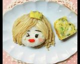キャラ弁＊エノキでワンレングスの女の子作り方13写真