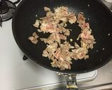 豚肉と小松菜のクリームパスタ作り方4写真