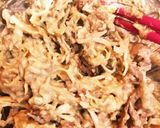 もずくと野菜の餡掛けお好み焼き作り方2写真