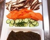 もずくと野菜の餡掛けお好み焼き作り方3写真