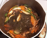 もずくと野菜の餡掛けお好み焼き作り方4写真