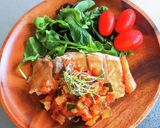 チキンソテー✿夏野菜のトマトソース作り方6写真