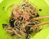 ツナともやしの大葉にんにく醤油ナムル作り方3写真